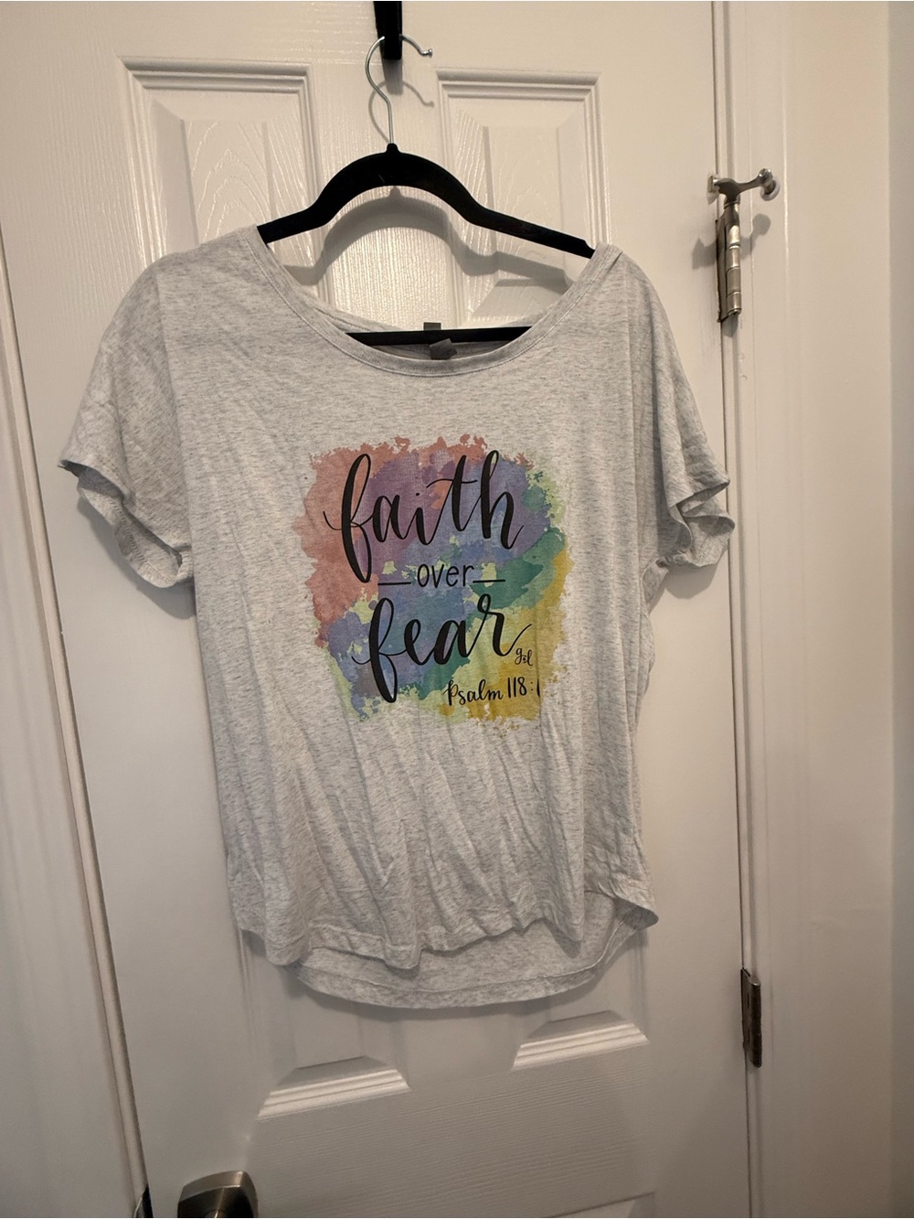 Faith Over Fear Graphic Tee - Grace & Lace Medium Psalm